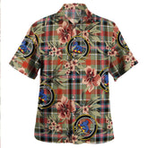 Bruce of Kinnaird Ancient Tartan Clan Crest Badge Aloha Hawaiian Shirt Tropical Old Style SH60 Bruce of Kinnaird Ancient Tartan Tartan Today